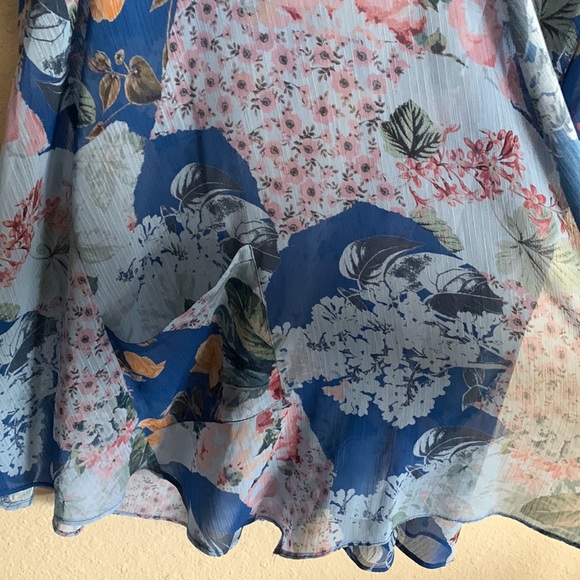 Logo by Lori Goldstein floral sleeveless kimono - Picture 2 of 3